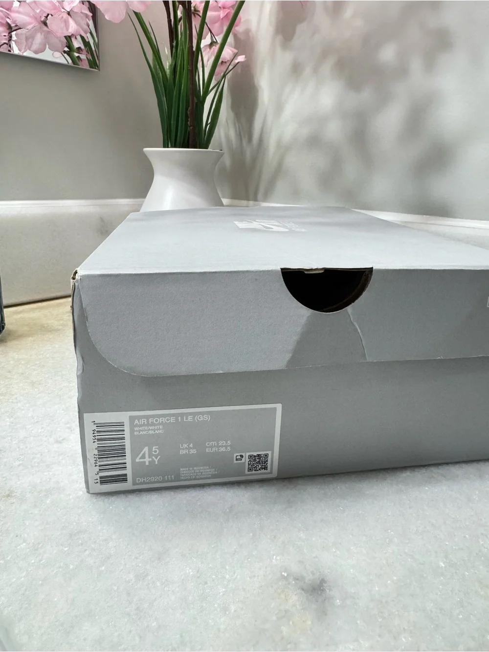 Nike Kids White Low-Top Sneakers